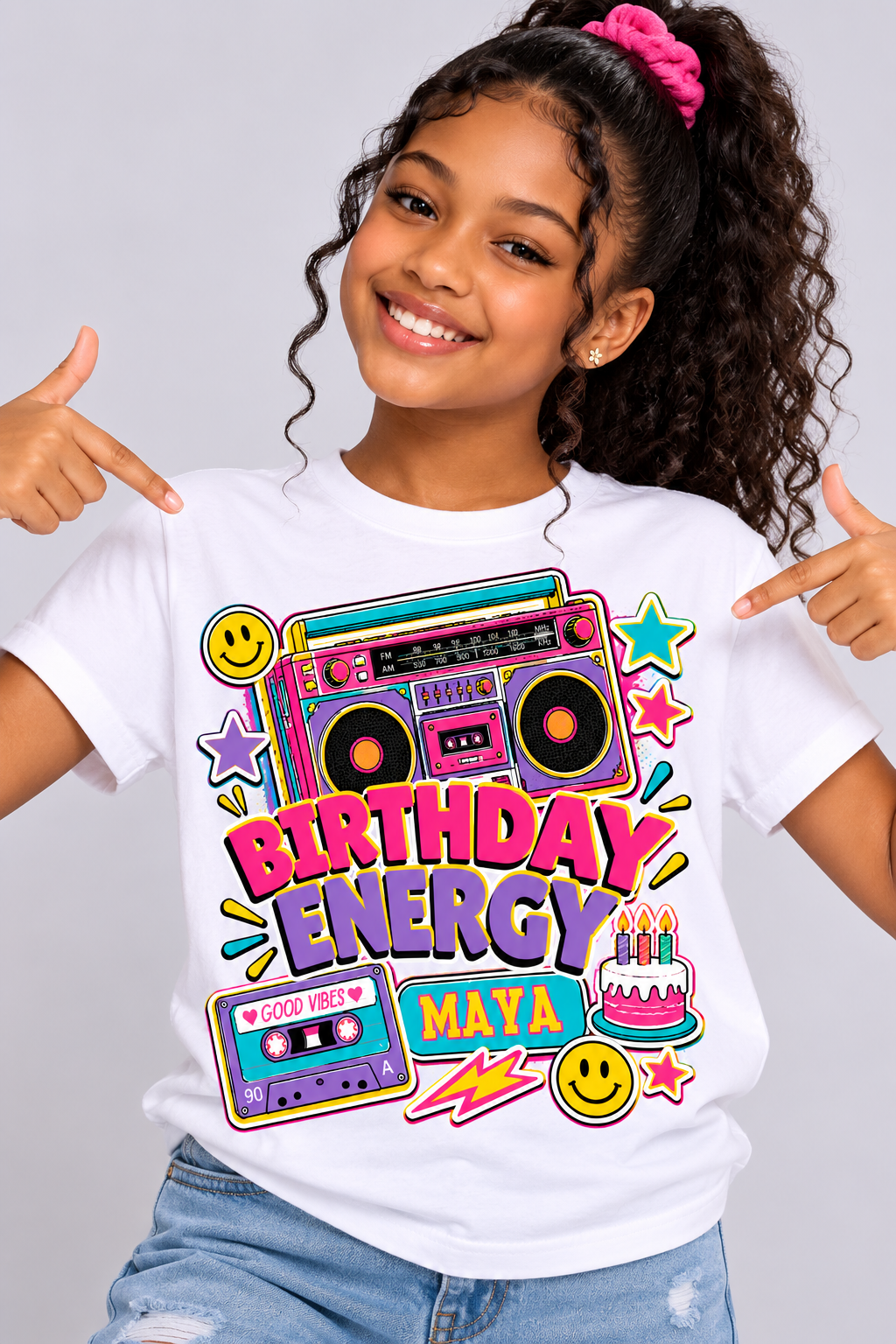 Graduation Girl Caliyah Shirt – Pink & Gold Graduation T-Shirt for Girls